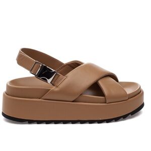 J/Slides NYC Nude Leather size 7.5